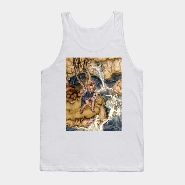 Ferdinand Listening to the Spirits - The Tempest, Arthur Rackham Tank Top by forgottenbeauty